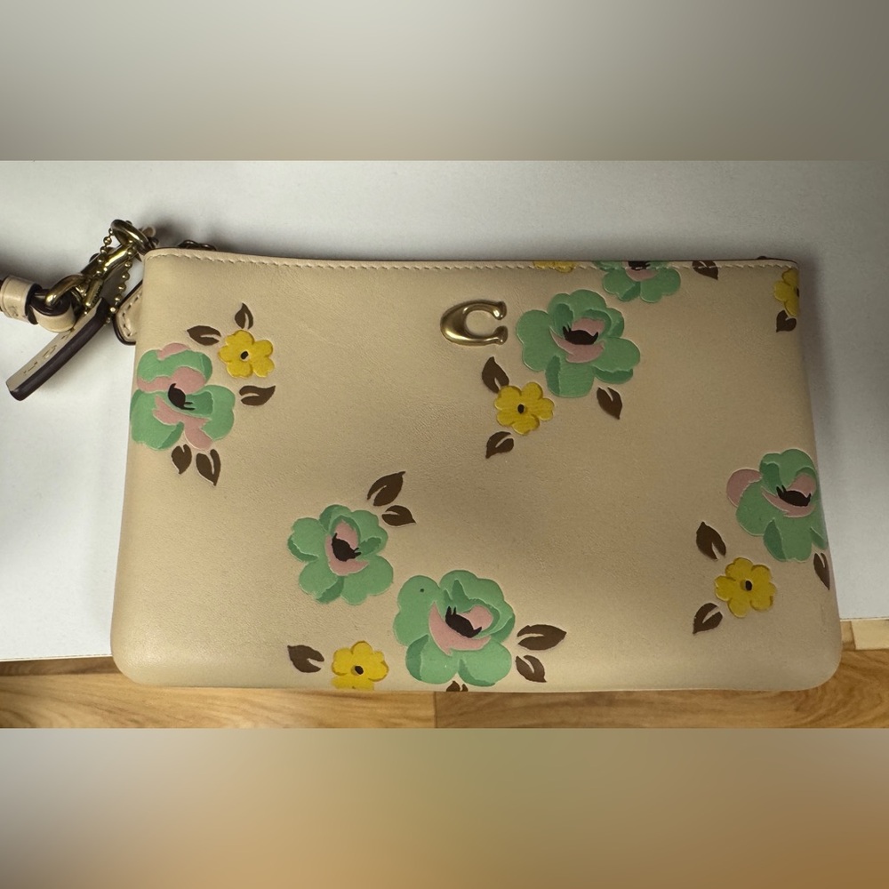 Floral Cream Coach Women's Bag